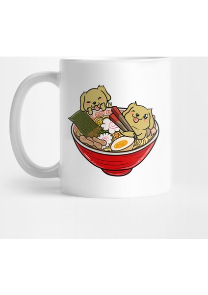 Goldendoodle Japanese Ramen Kawaii Kupa Bardak