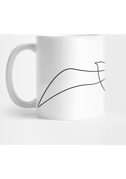 Seagull - One Line Art Kupa Bardak