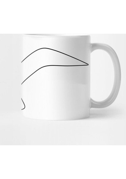 Seagull - One Line Art Kupa Bardak