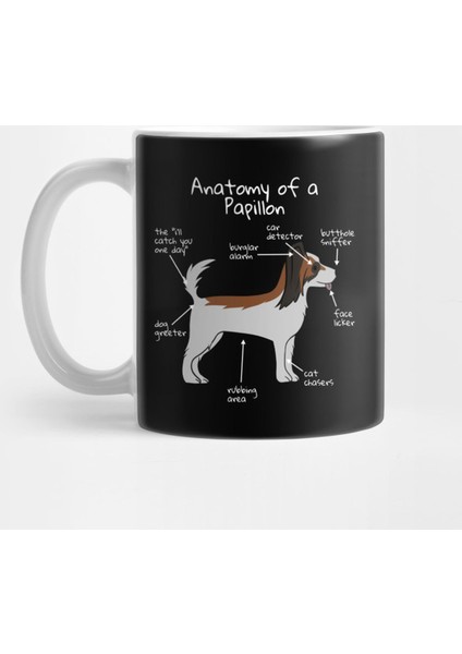 Dog Anatomy Papillon Kupa Bardak