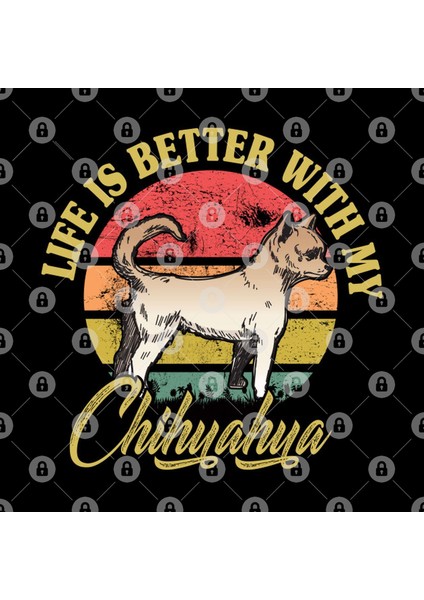 Vintage Retro Life Is Better With My Chihuahua Lover Kupa Bardak
