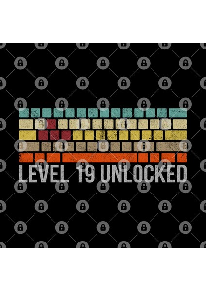 19Th Birthday Gift For A Gamer Level 19 Unlocked Nineteen Vintage Retro Look Kupa Bardak