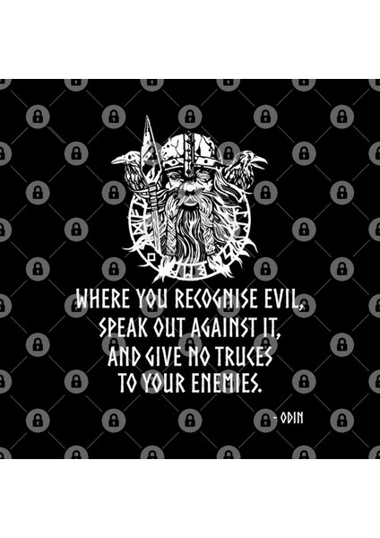 Where You Recognise Evil, Speak Out Against İt, And Give No Truces To Your Enemies - Odin Kupa Bardak