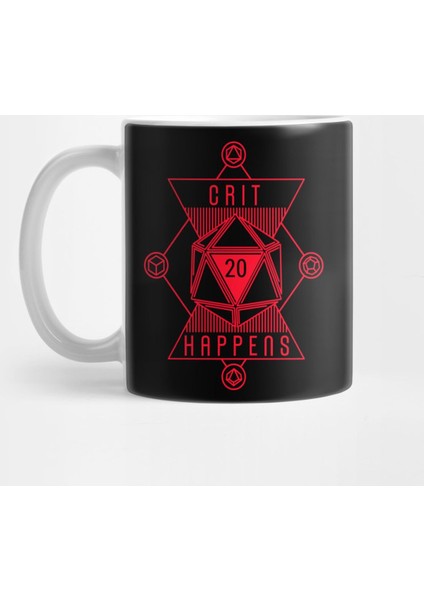 Crit Happens Rpg Minimalist Line Art Design Kupa Bardak