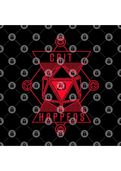 Crit Happens Rpg Minimalist Line Art Design Kupa Bardak