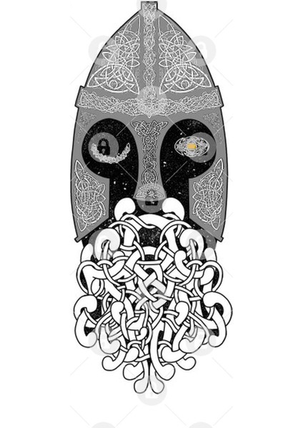 Odin One-Eye, The All-Father, Knotwork Design Kupa Bardak