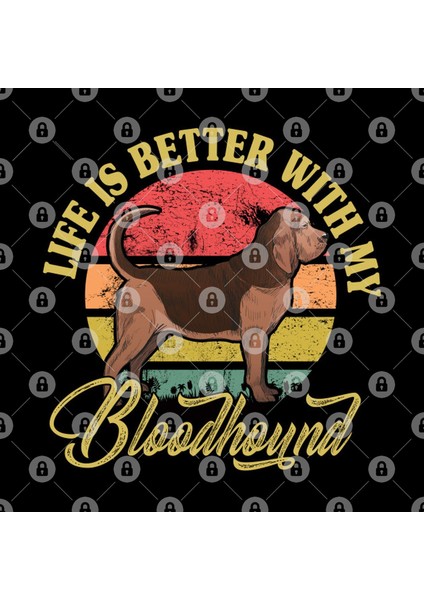 Bloodhound Dog Vintage Life Is Better With My Dog Kupa Bardak