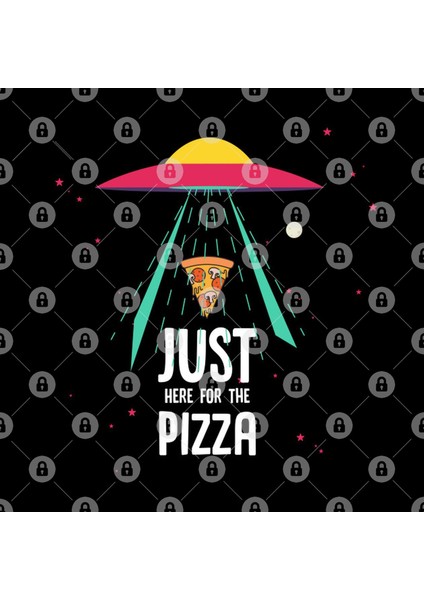 Alien Just Here For The Pizza Ufo Pizza Lovers, Aliens Ufo, Pizza İs Love Kupa Bardak