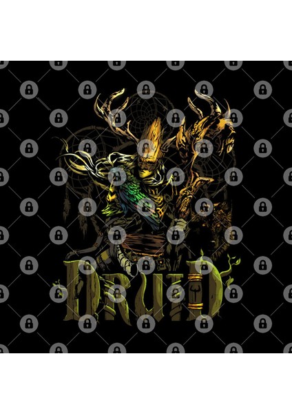 Druid Fantasy Class Dungeons Crawler Rpg And Dragons Slayer Kupa Bardak