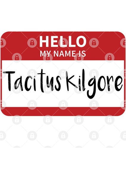 My Name Is Tacitus Kilgore Kupa Bardak