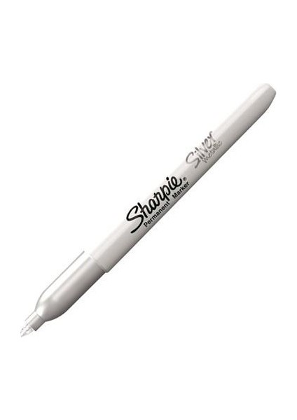 Metalik Markör Gümüş Tekli Blister