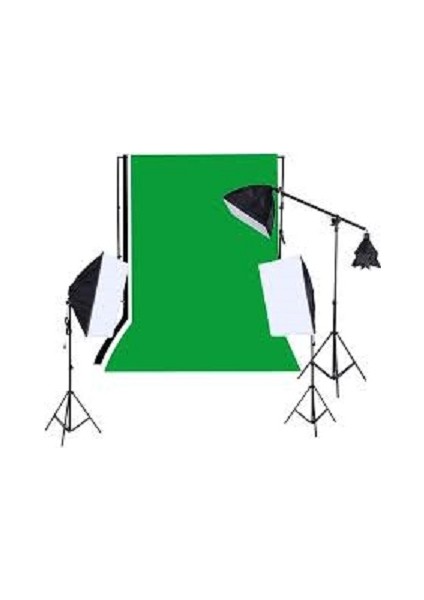 Background Stand Greenbox Softbox 50X70Cm Boom Arm Stüdyo Kit