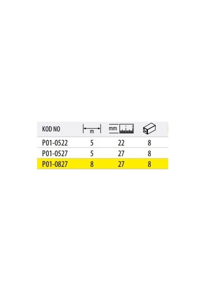 Ceta Form P01-0527 Serisi 5mt Pro Brake Şerit Metreler Mıknatıslı