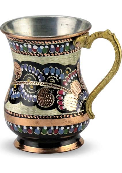 Gül Çiçek Bakır Maşraba 250 ml