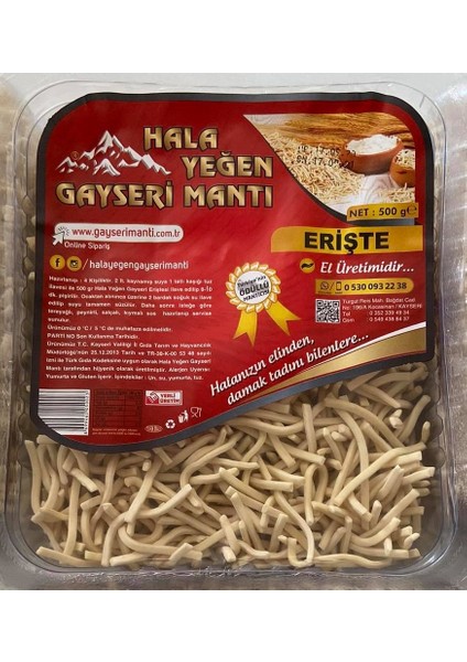 - Erişte 500 gr