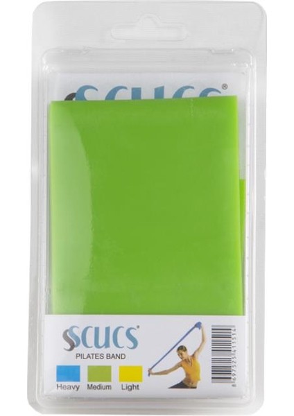 Pilates Bandı Orta Sert - Yeşil (SC41692YŞL)