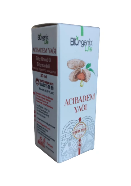 Biorganix Life Acı Badem Yağı 20 ml