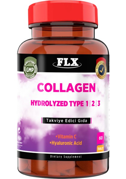 Collagen Tip-1 Tip-2 Tip-3 Hyoluronic Asit Vitamin C 60 Tablet