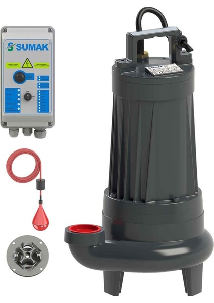 Sumak SBRT75/3-P Parçalayıcı Bıçaklı Foseptik Dalgıç Pompa Trifaze (380V) 7.5hp