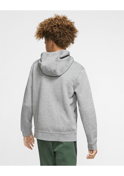 BV3699-091 B Nsw Hoodie Fz Club Erkek Çoçuk Kapüşonlu Üst Sweatshirt fiyatları