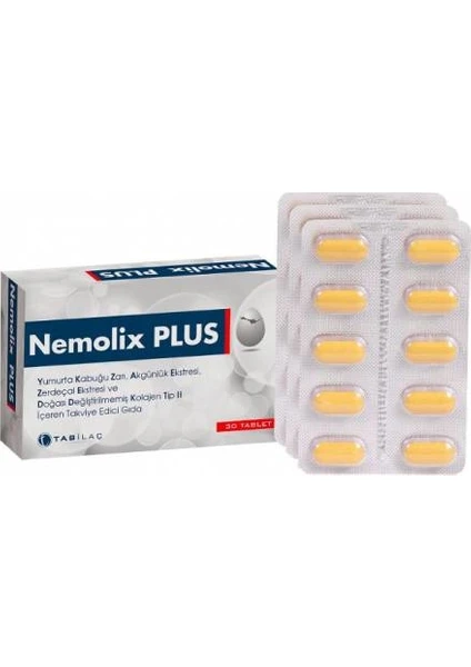 Tab İlaç  Nemolix Plus 30 Yumuşak Kapsül 3 Kutu