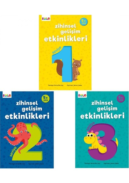 Pedagog Onaylı 5 Yaş Zihinsel Gelişim Seti 3 Kitap