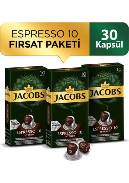 Espresso 10 Intenso Kapsül Kahve 30'lu