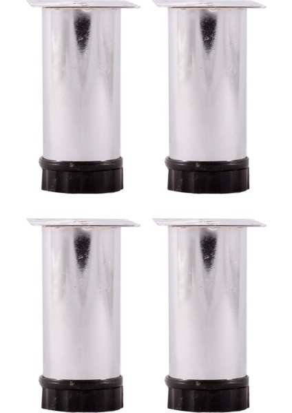 12 cm Tablalı Ayarlı Masa Dolap Mobilya Tezgah Ayağı Çap 42MM (4'lü)