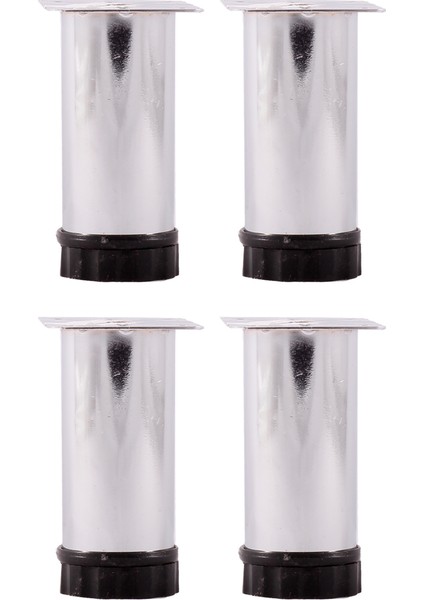 10 cm Tablalı Ayarlı Masa Dolap Mobilya Tezgah Ayağı Çap 42MM (4'lü)