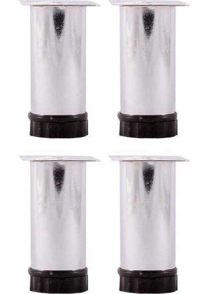 8 cm Tablalı Ayarlı Masa Dolap Mobilya Tezgah Ayağı Çap 42 mm (4'lü)