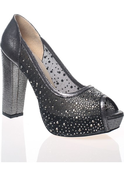 Platin Sindirella Kadın Abiye Ayakkabı CNR2003SND modelleri