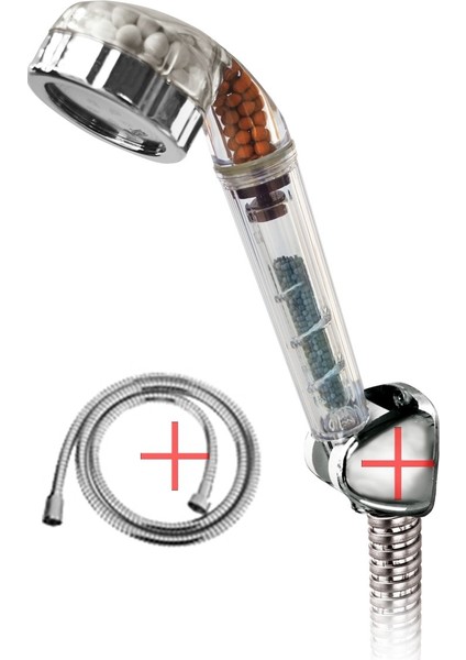 Tasarruflu ve Arıtmalı Duş Başlığı Hortum Askı Aparatı