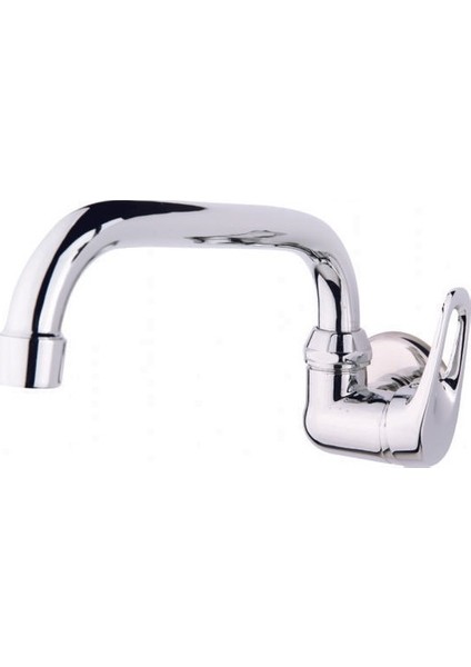 Tekli Duvardan Dönerlı Banyo Lavabo Batarya