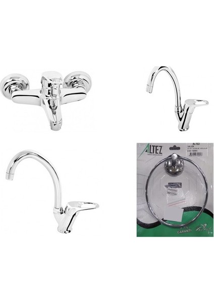 Batarya Seti Banyo Eviye Lavabo Havluluk