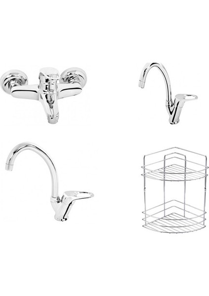 Batarya Seti Banyo Eviye Lavabo 2'li