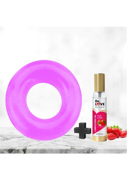Silikon Penis Halkası Yüzüğü Mor