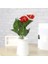 Islak Antoryum Kırmızı Yapay Çiçek Etli 1.kalite 3 Kafalı Anthurium 4