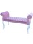 Genç Odası Kapitoneli Sofia Bench Puf (beyaz-pembe (3010)) 1