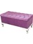 Kapitoneli Sandıklı Elena Bench Puf (beyaz-pembe (3010)) 1