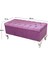 Kapitoneli Sandıklı Elena Bench Puf (beyaz-pembe (3010)) 3