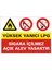 Yüksek Yanıcı LPG Sigara İçilmez Açık Alev Yasaktır Galvaniz Uyarı Levhası 17,5 x 25 cm 1