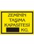 Zeminin Taşıma Kapasitesi kg Galvaniz Uyarı Levhası 17,5 x 25 cm 1