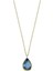 Altın Taşlı Kolye Aquablue 1.2 cm 1
