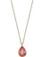 Altın Taşlı Kolye Pink Topaz 1.2 cm 1