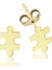 Altın Taşsız Puzzle Küpe 1