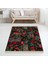 Patchwork Gül Desenli Dijital Baskı Yıkanabilir Kaymaz Taban Modern Salon Halı 1
