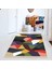 Geometrik Şekiller Desenli Renkli Dijital Baskı Yıkanabilir Kaymaz Taban Kilim Model Salon Halısı 1