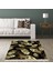 Gold Kuş Tüyü Desenli Dijital Baskı Yıkanabilir Kaymaz Taban Modern Salon Halısı ve Yolluk 1