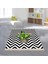 Kaktüs Desenli Zigzag Model Dijital Baskı Yıkanabilir Kaymaz Taban Modern Salon Halısı ve Yolluk 1