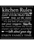 Kitchen Rules Dijital Baskılı Kaymaz Taban Yıkanabilir Leke Tutmaz Mutfak Halısı 2